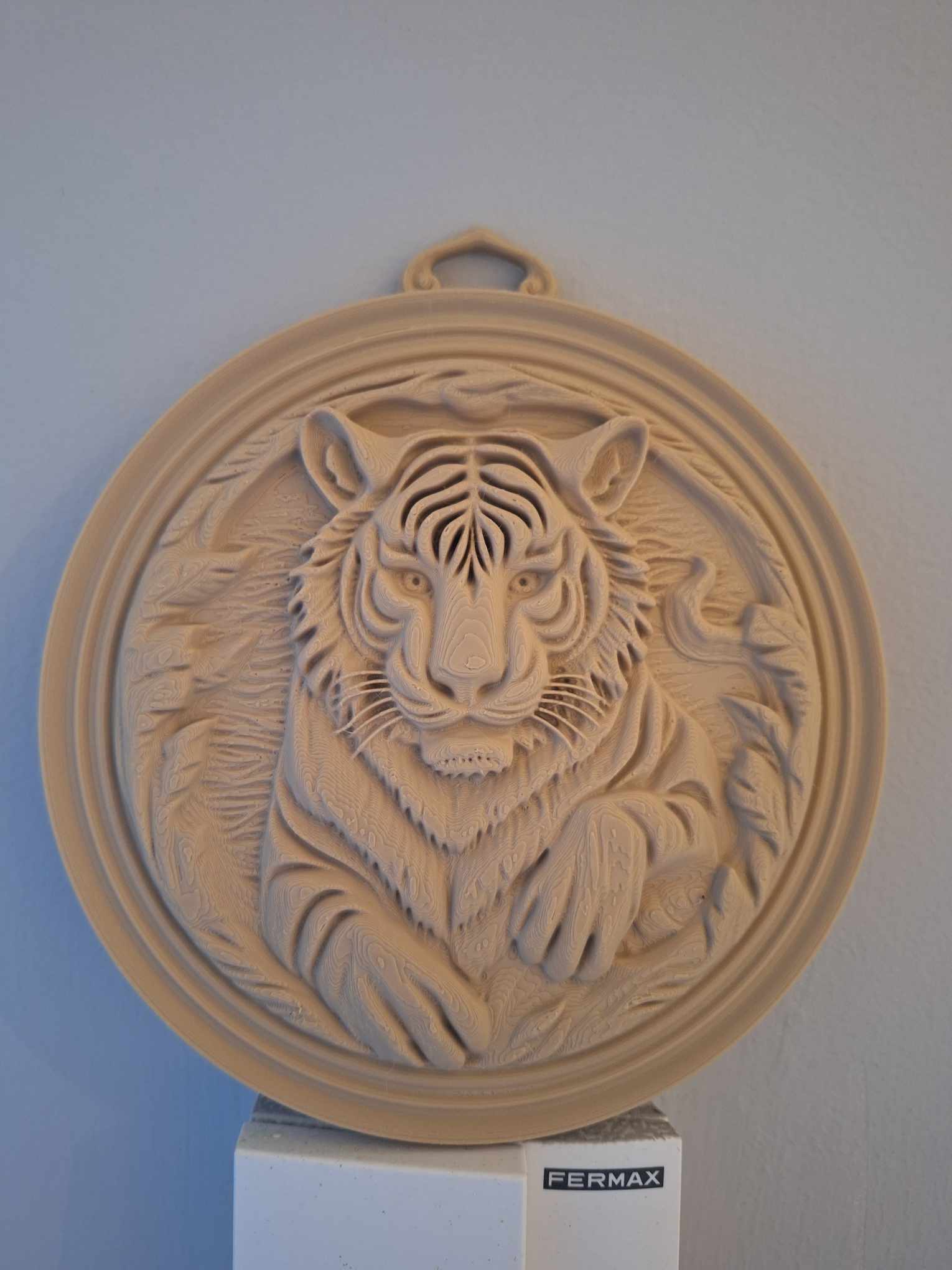 Tiger Relief sculpture