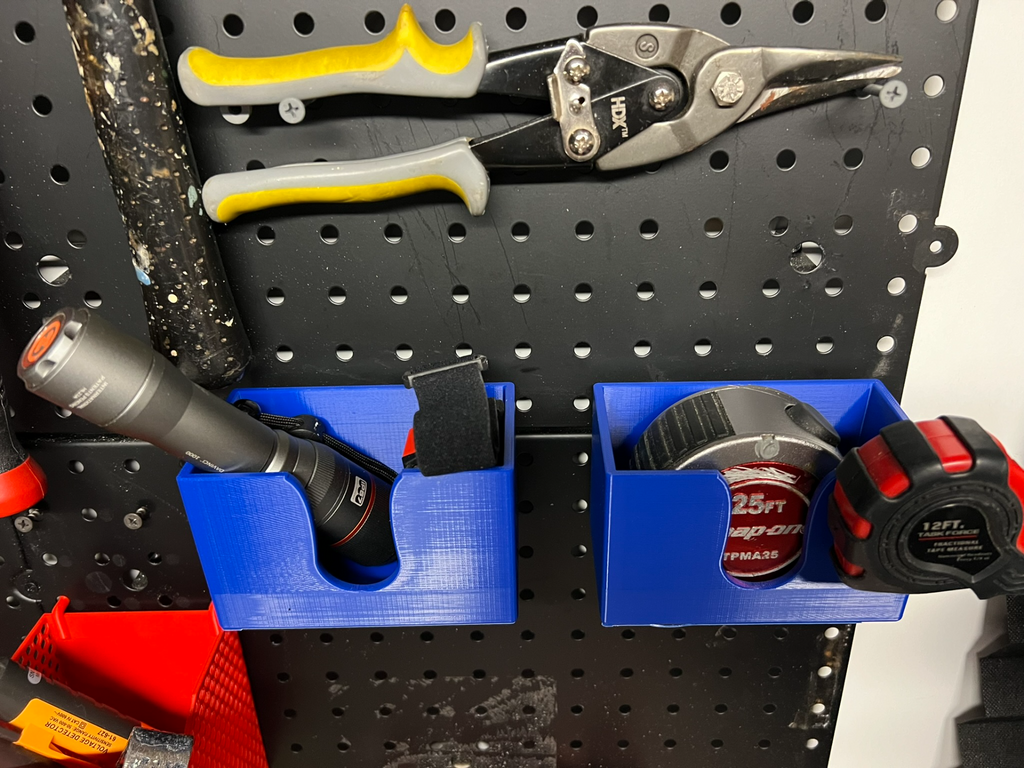 Short Pegboard Bin 1" Spacing
