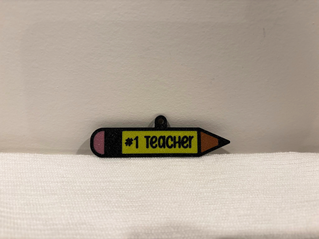 Number 1 Teacher Christmas Tree ornament