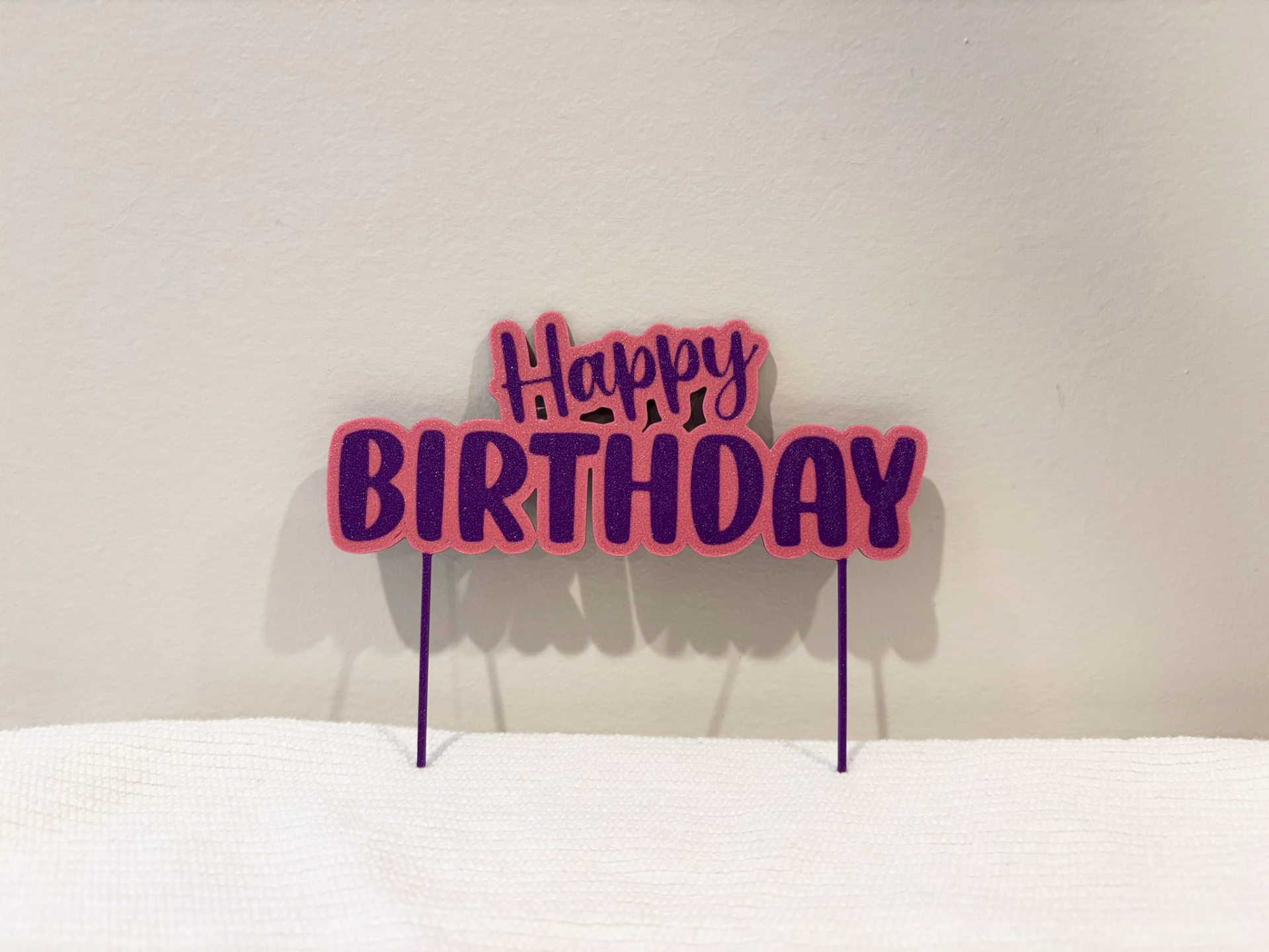Happy Birthday Cake Topper