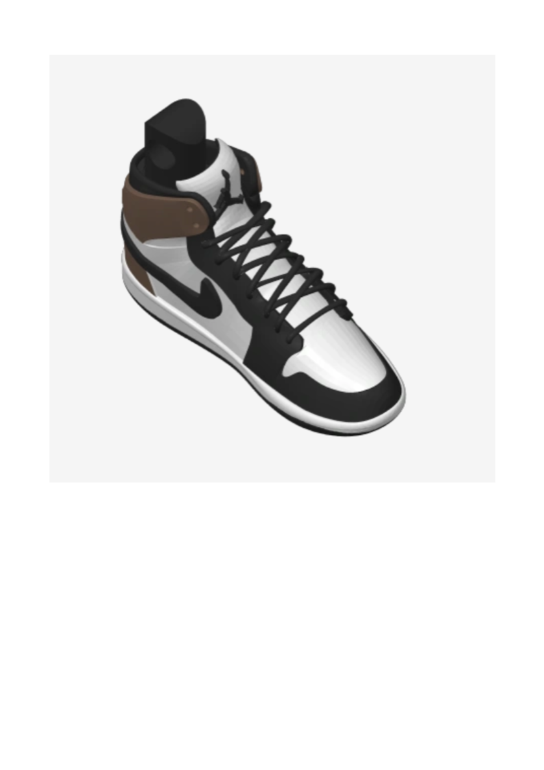 Jordan 1 Retro High Dark Mocha Keychain