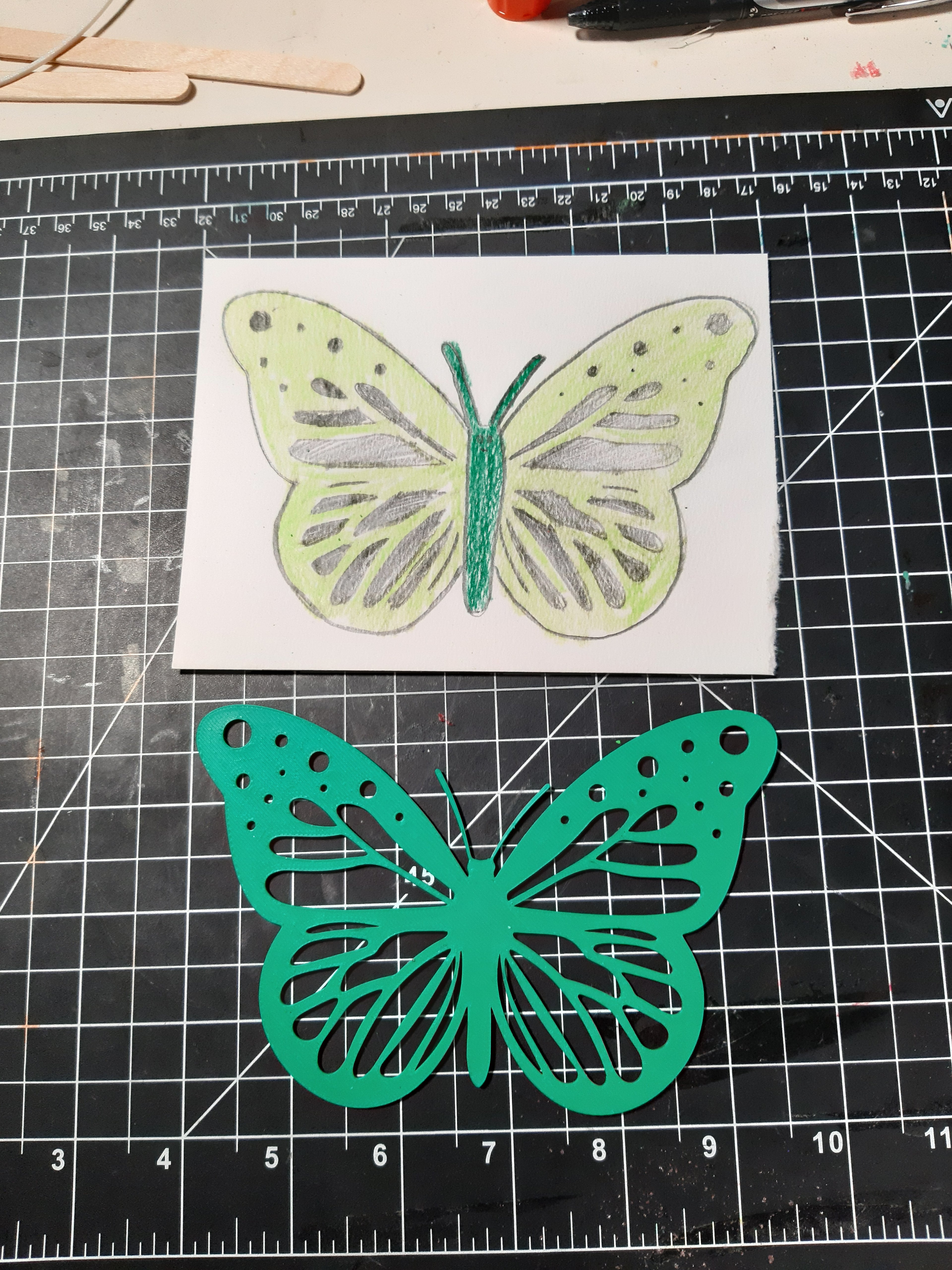 Butterfly Stencil