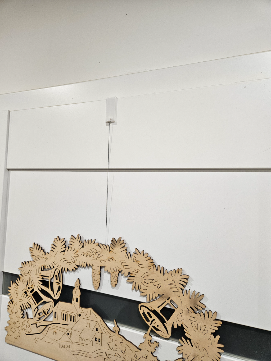 Christmas wreath hanger