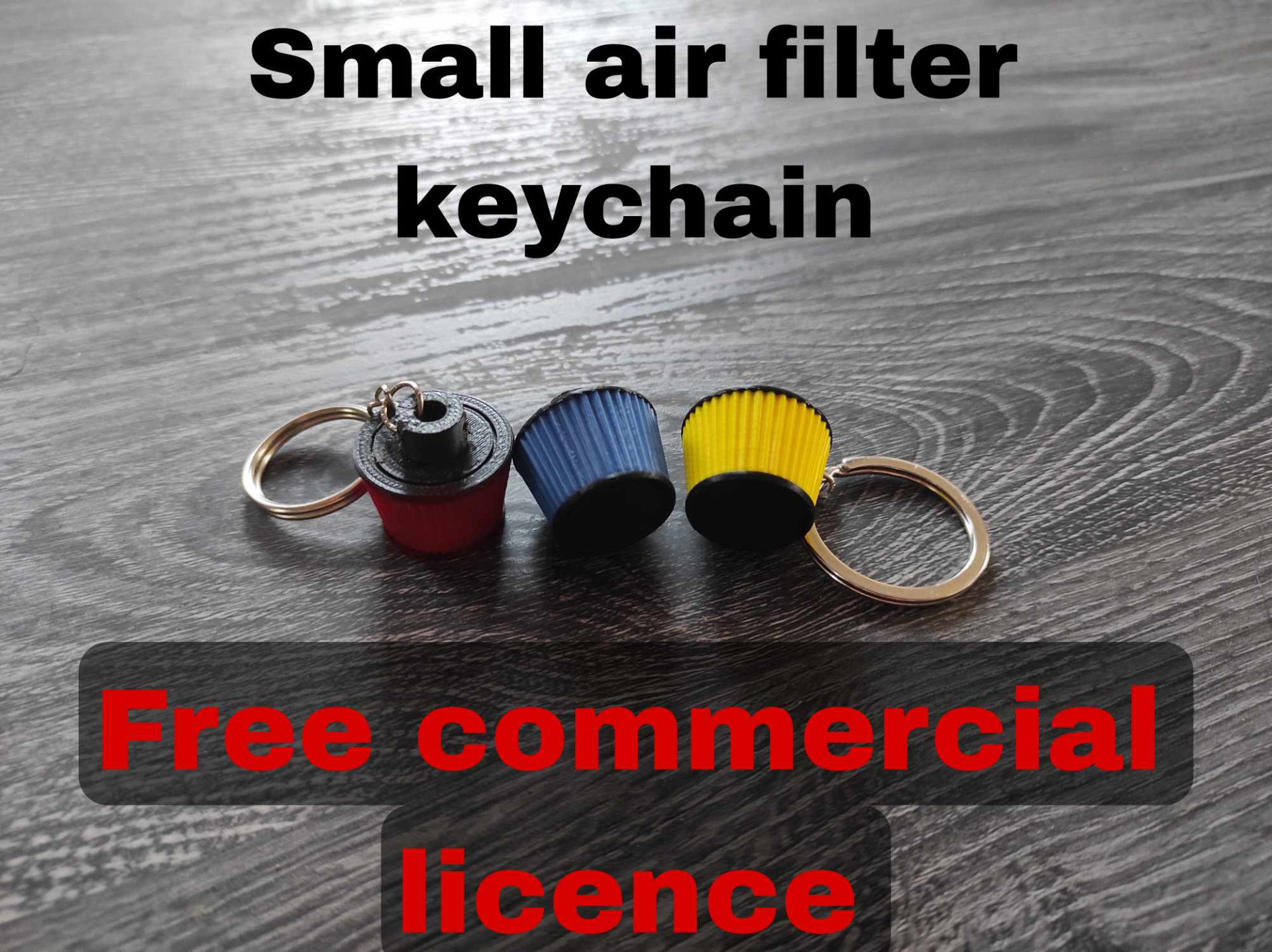 Small Air filter keychain