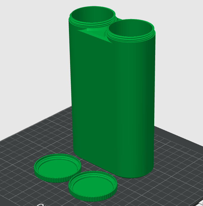 Double tube container