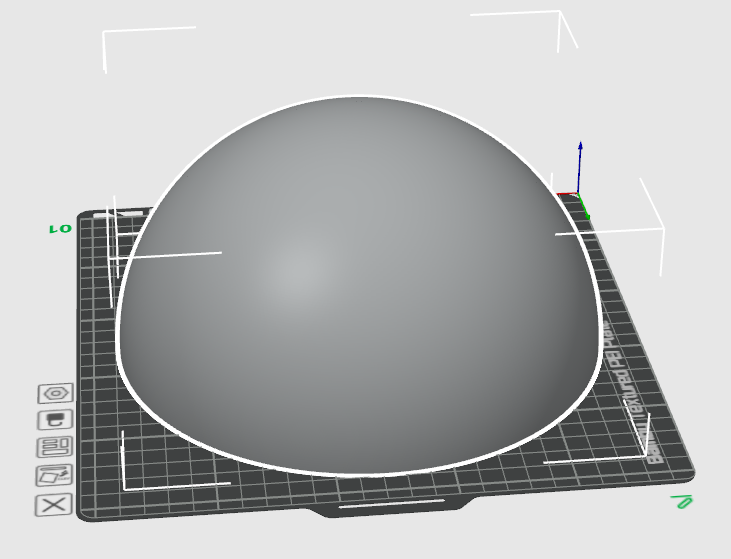 Hollow Half Sphere