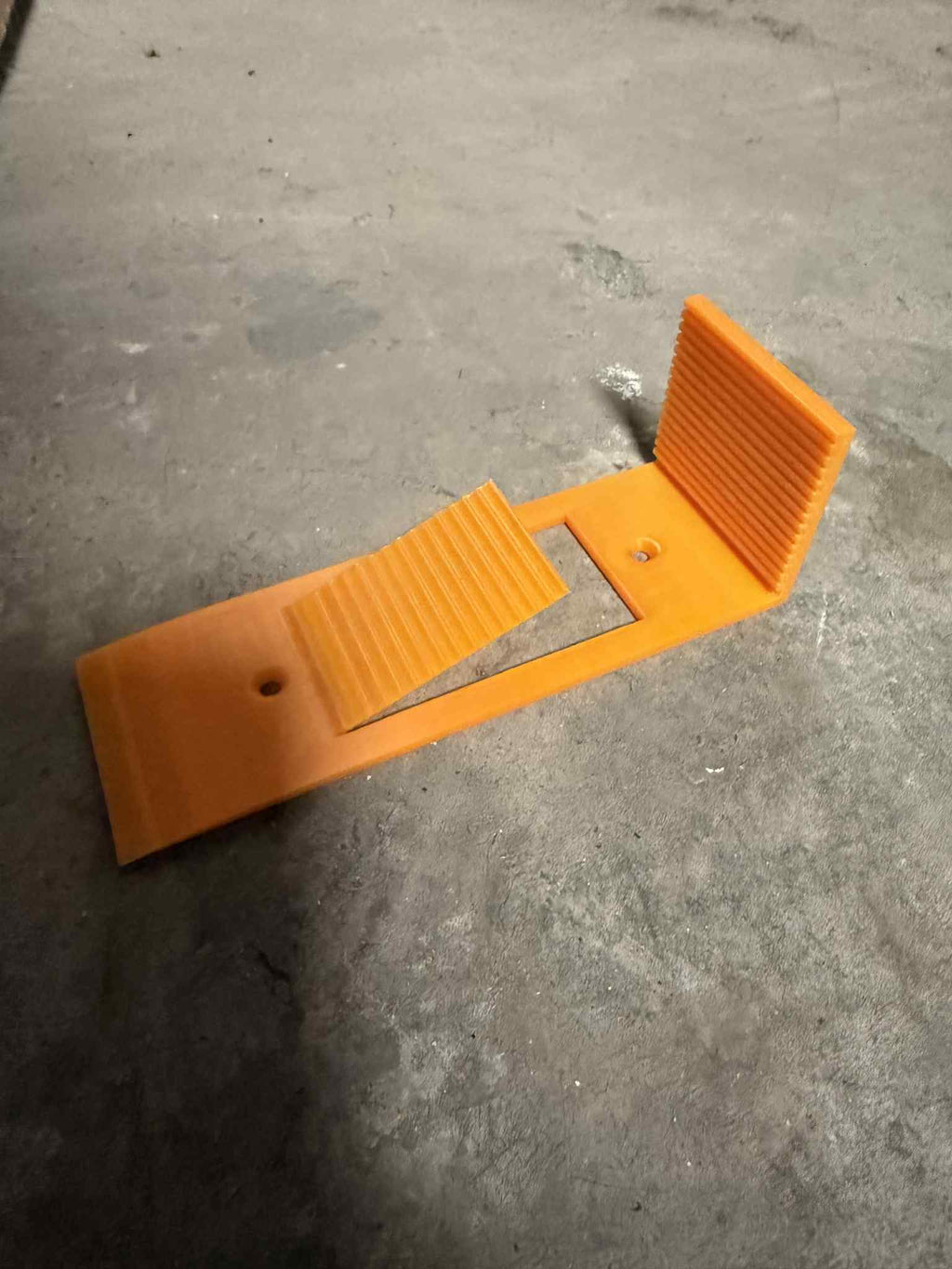 Door stop with step