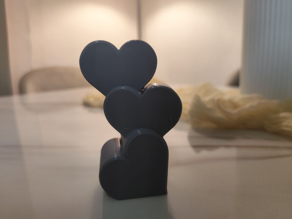 Romantic & lovely 3 layers heart-shaped vase