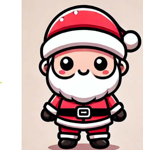 Santa Keychain