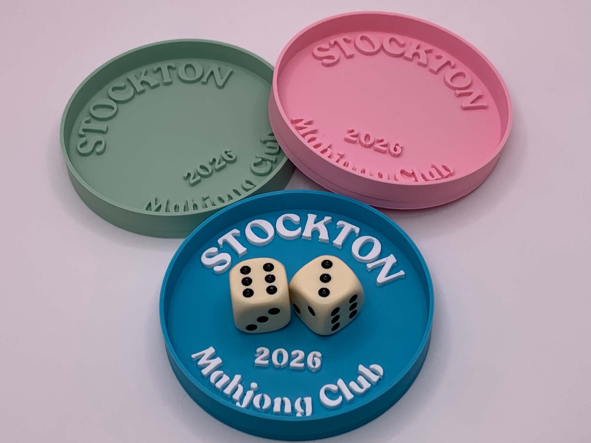 Custom Mahjong Dice Tray Blank