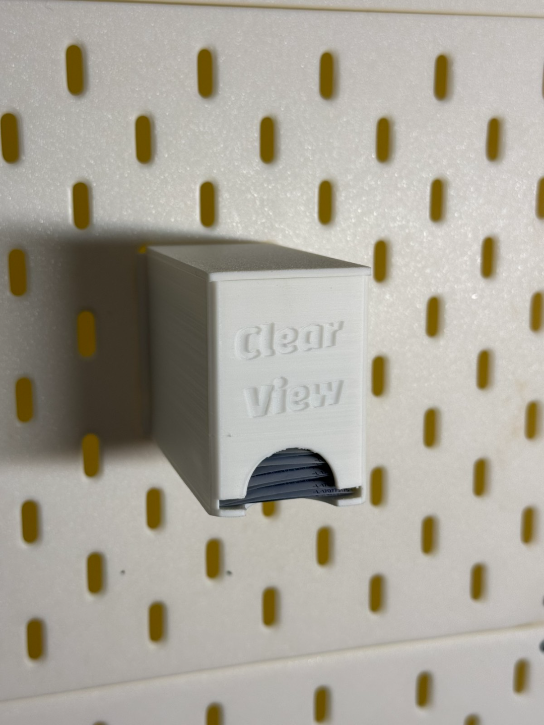 Lidl W5 ClearView Glasses wipes box - IKEA Skadis