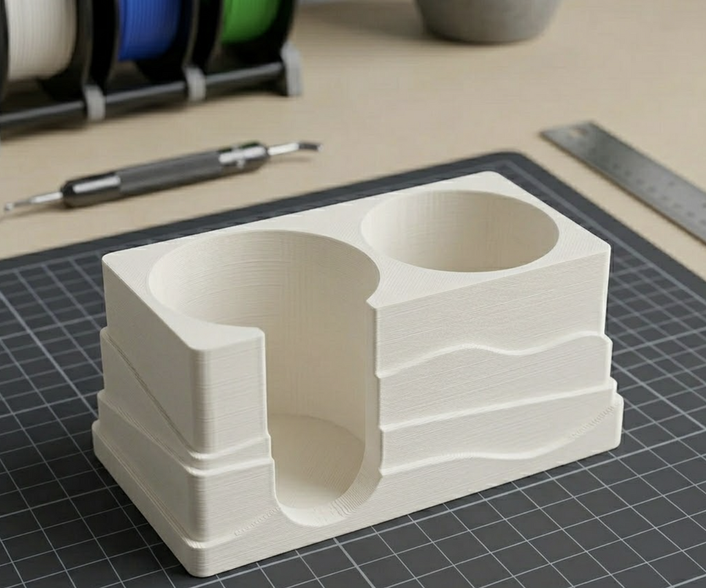 Q-Tip & Cotton Pad Bathroom Organizer