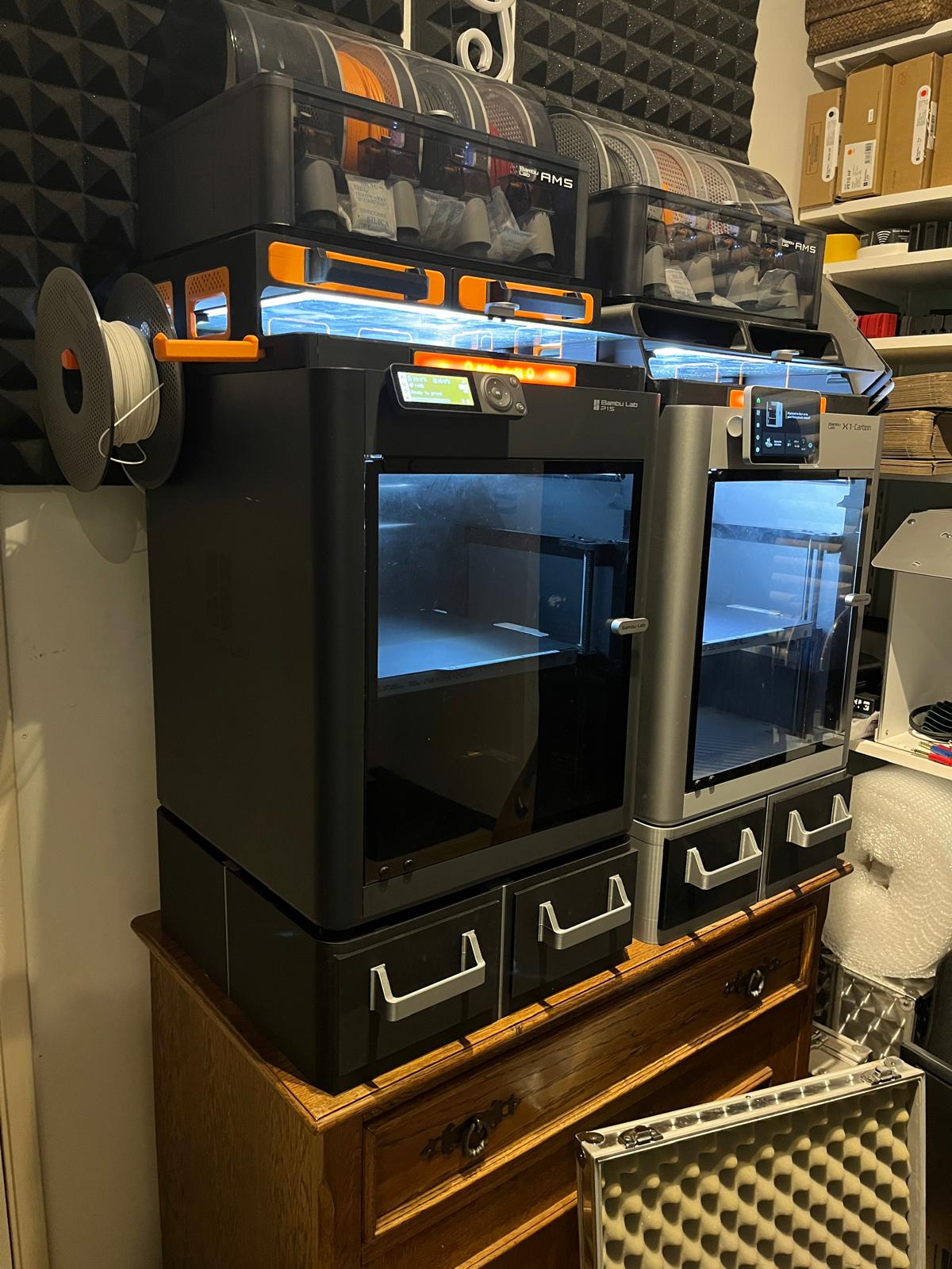 P2S/P1S/X1 Printer Riser, storage, poop