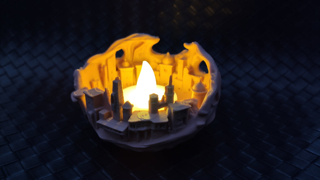Sand city - LED tea light holder