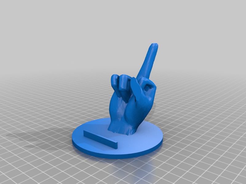 Middle finger phone stand