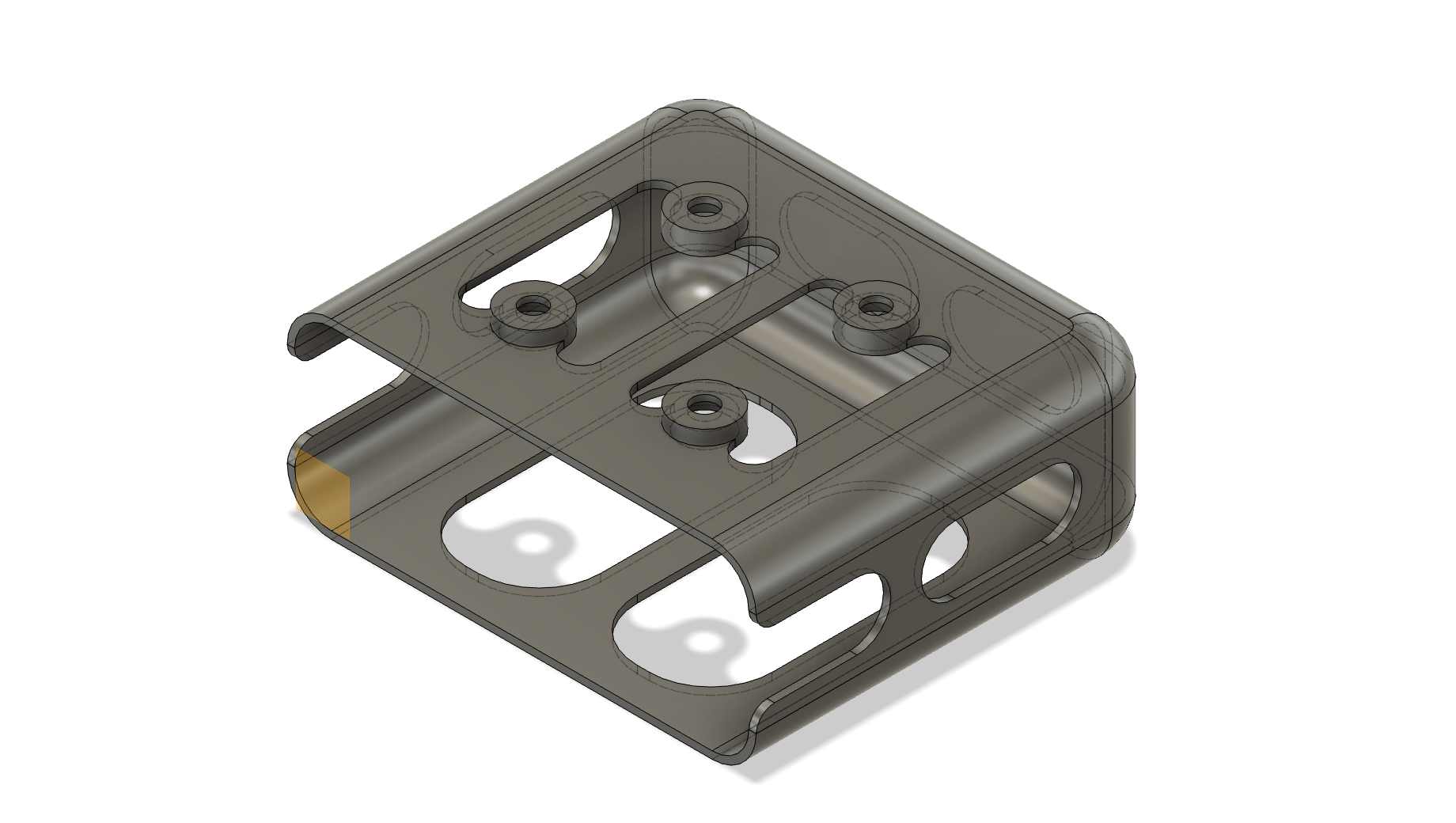 Under desk mount for Apple MacBook Pro 61W power block
