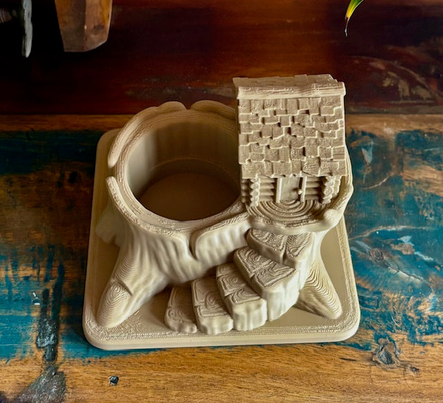 Woodland Cabin Succulent Planter