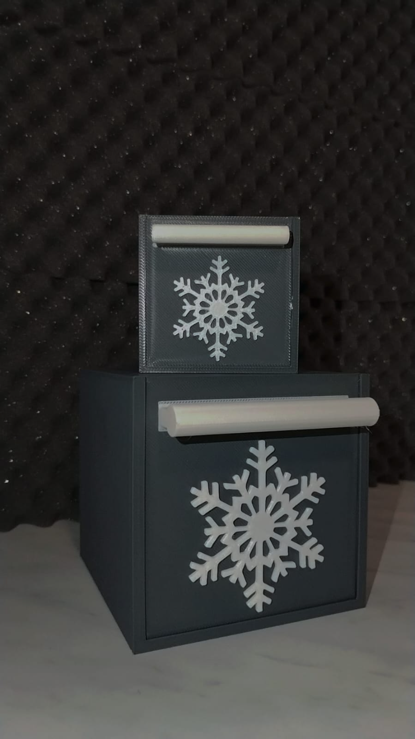 Sliding lid Christmas box