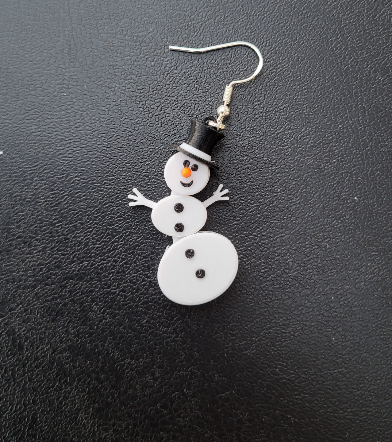 snowman articulated earring