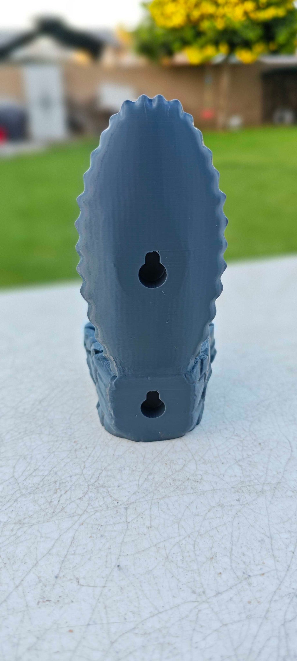 Virgin Mary Planter with mounting holes
