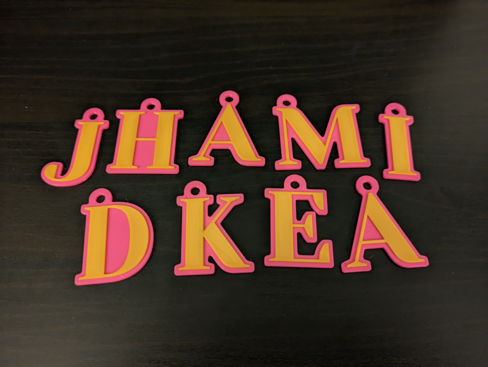 Initials / Letters Keyrings