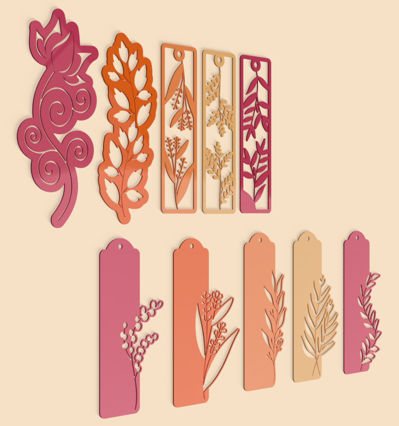 Floral Bookmark Collection
