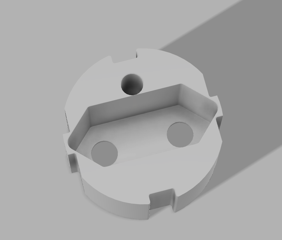 EU plug support with ground hole