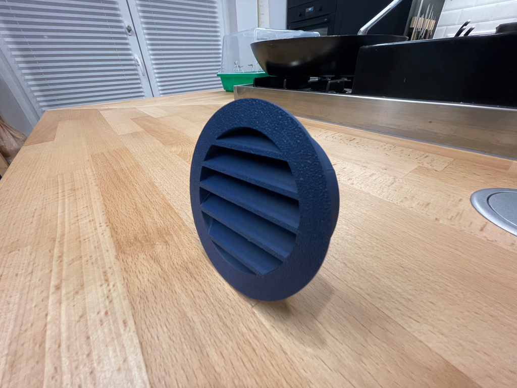 Vent cover round - all sizes with scaling table