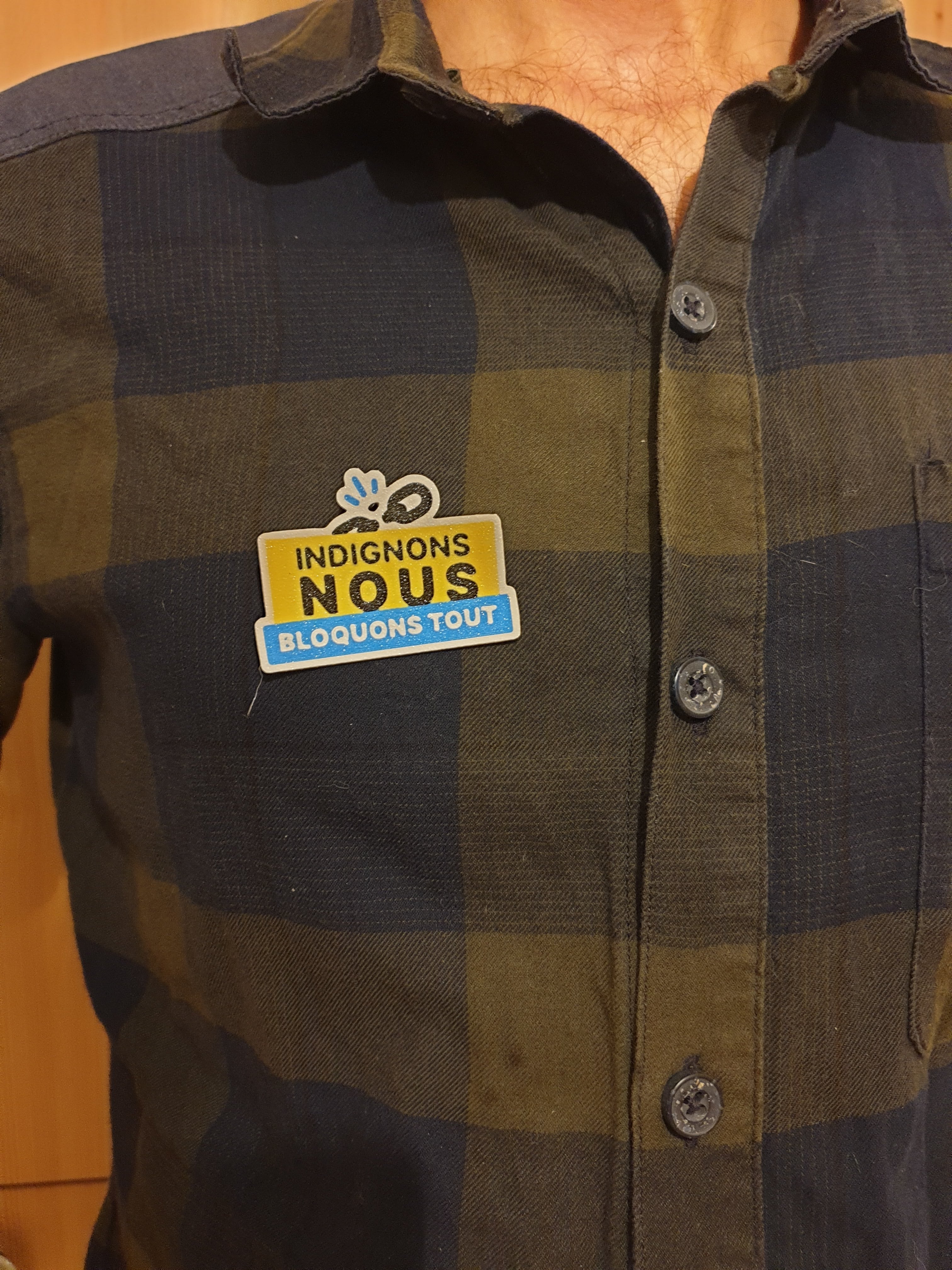 Indignons nous broche