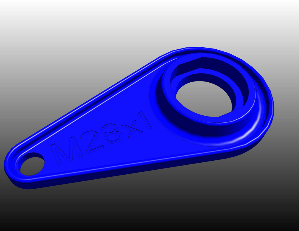 service key for faucet aerators with housing M24x1 (M28x1)