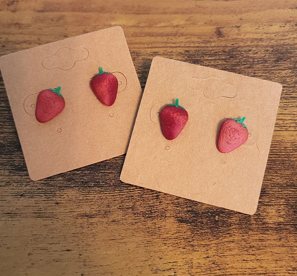 Strawberry stud earrings