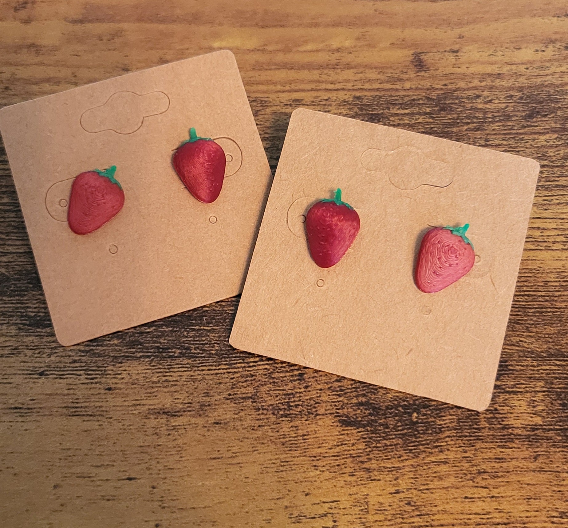 Strawberry stud earrings