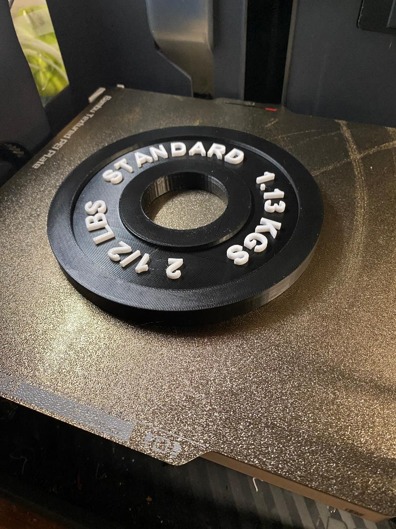 2.5 LBS BARBELL PLATE
