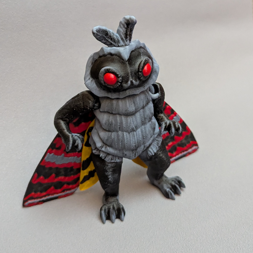 Articulated Mothman Cryptid Monster