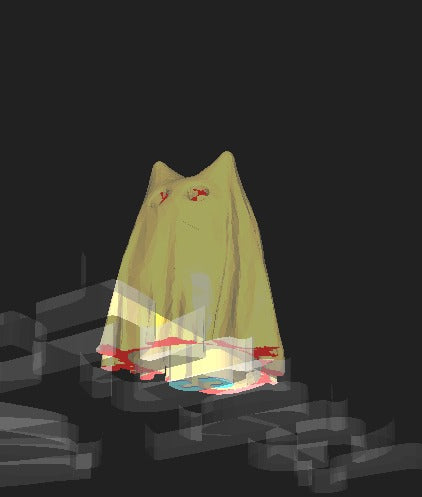Keycap Cat ghost tiny