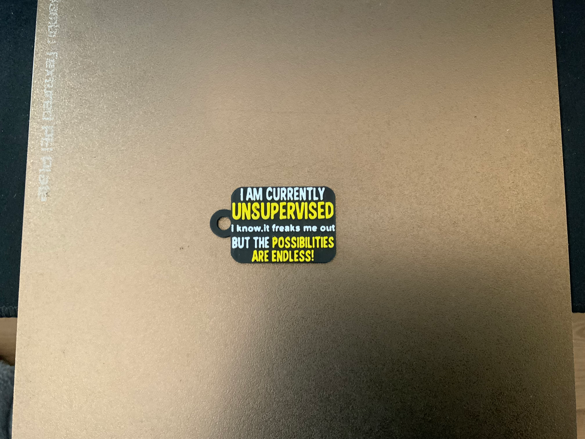 unsupervised keychain / charm (free commercial)