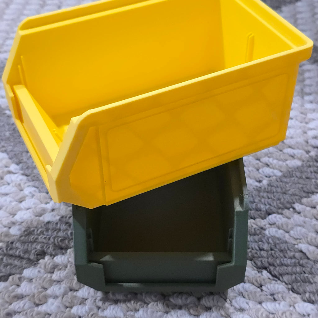 Stackable Storage Box - With Divider and Label