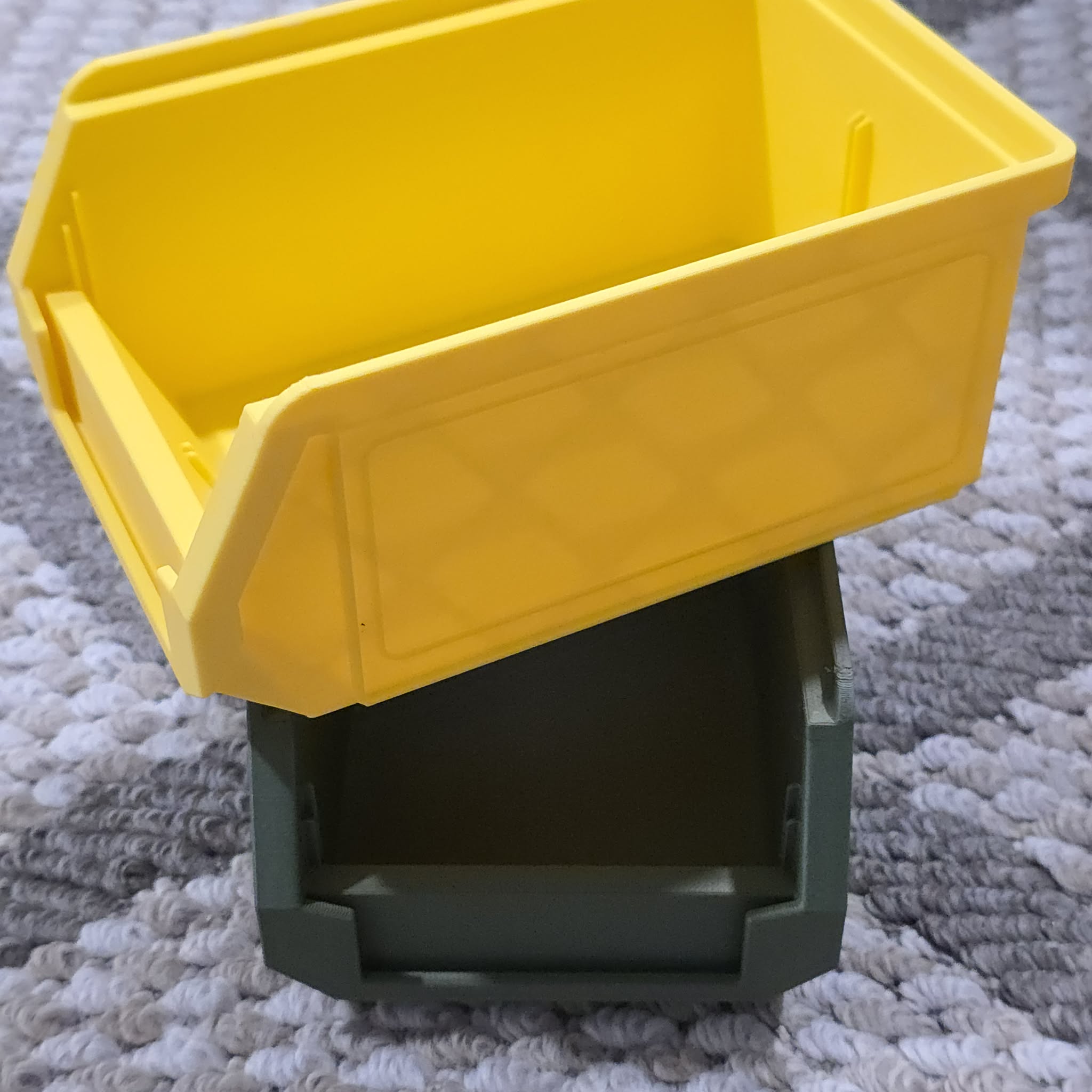 Stackable Storage Box - With Divider and Label
