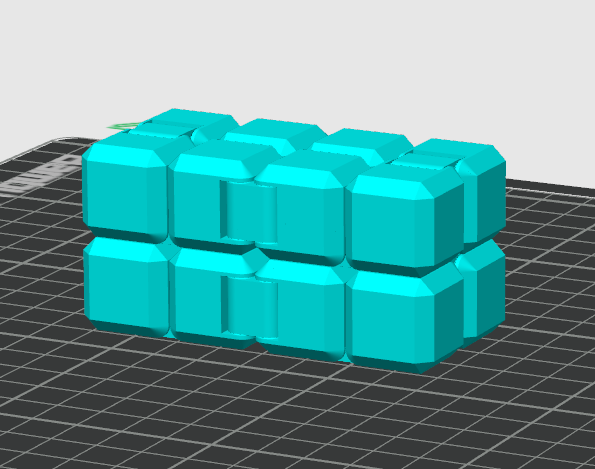 Stacked Fidget Cubes to use as Purge Blocks