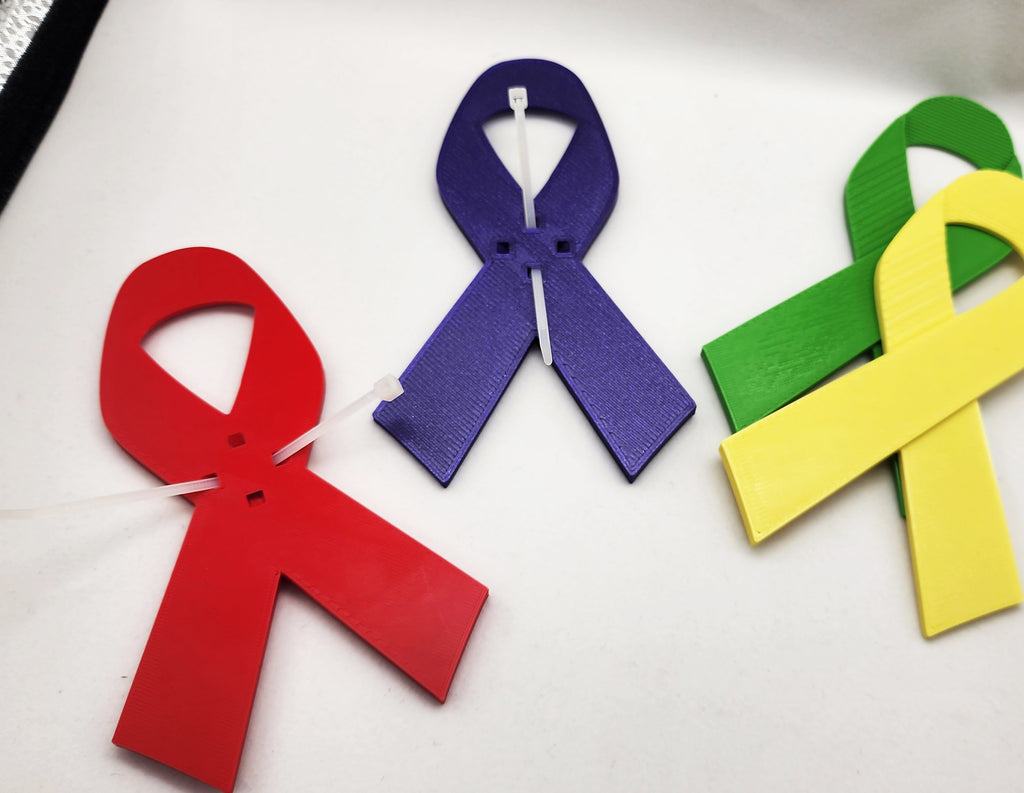 3D Awareness Ribbon Pin