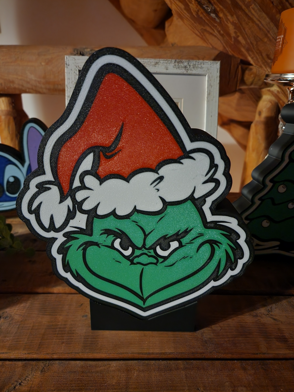Grinch Light Box Led Lamp with Base