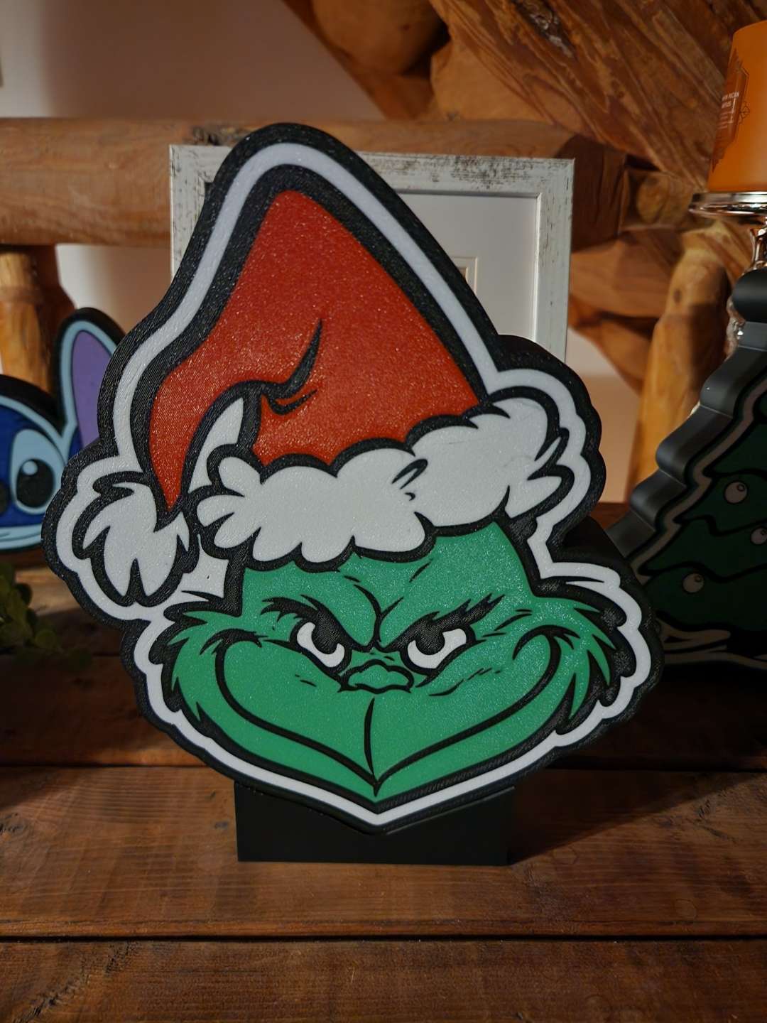 Grinch Light Box Led Lamp with Base