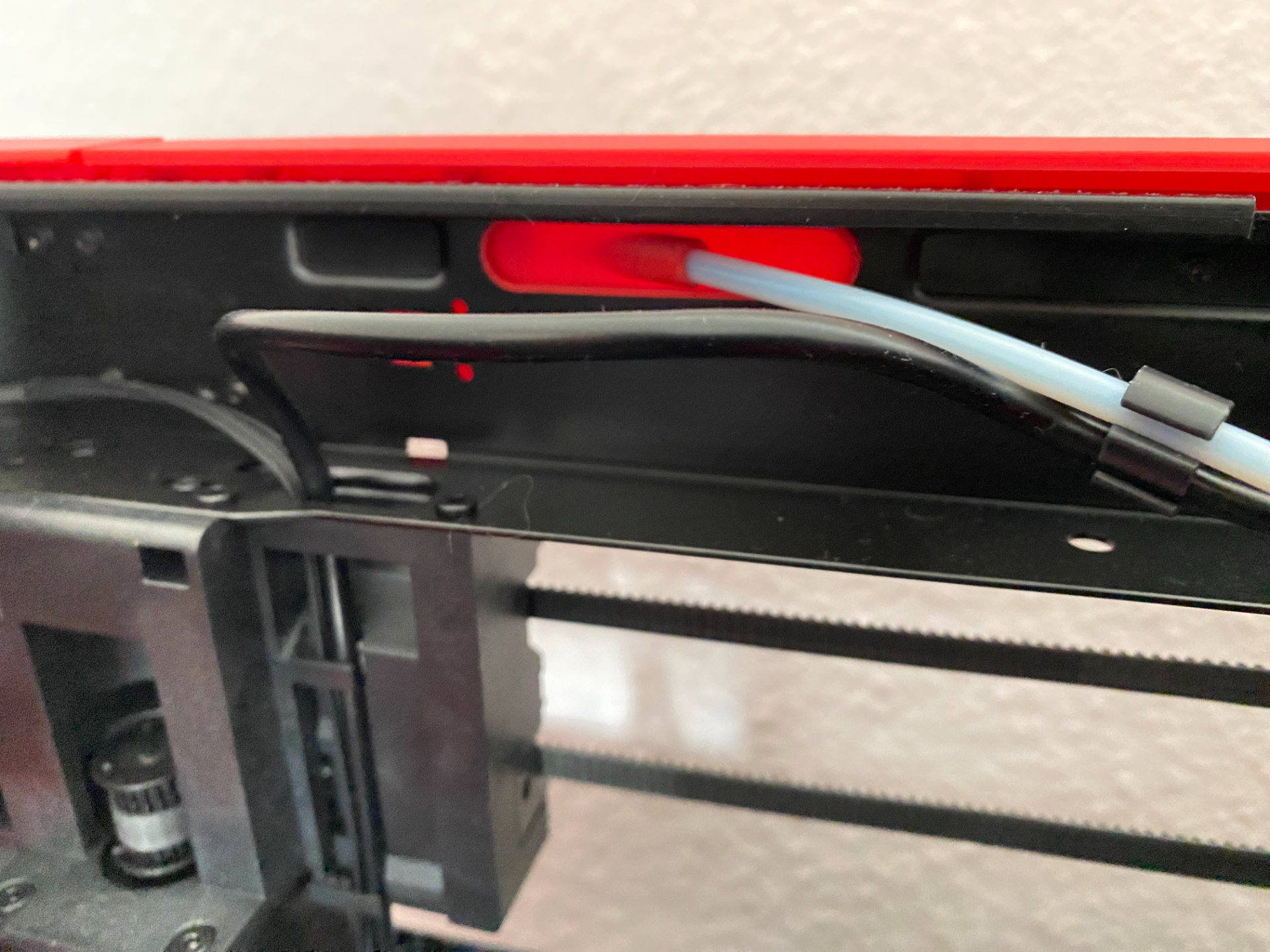 Bambu Lab P1P Rear-Cover whith opening PTFE tube