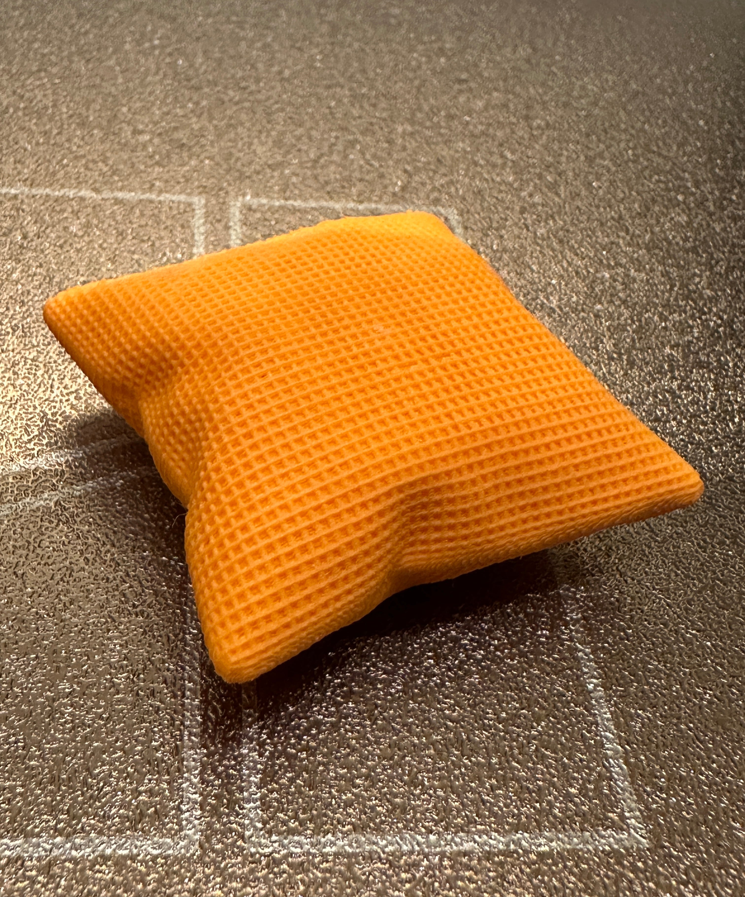 realistic mini couch pillow - Knitted texture