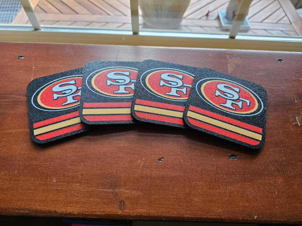 San Francisco 49ers Coasters and Holder