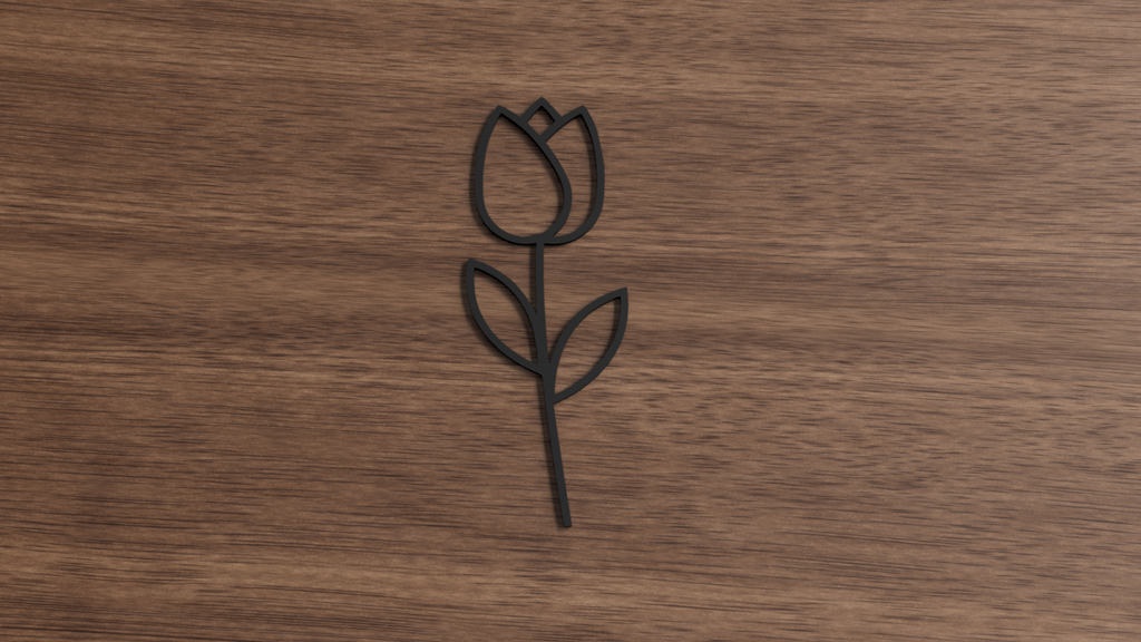 2D Art Tulip decoration