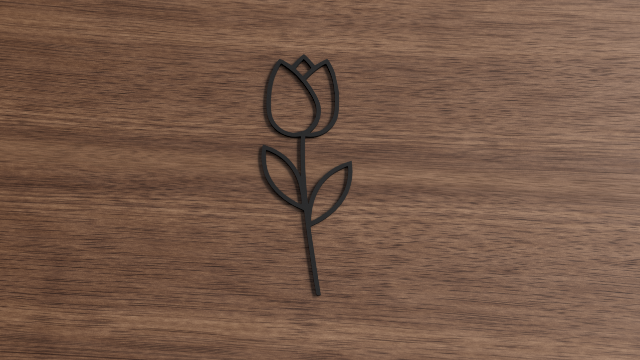 2D Art Tulip decoration