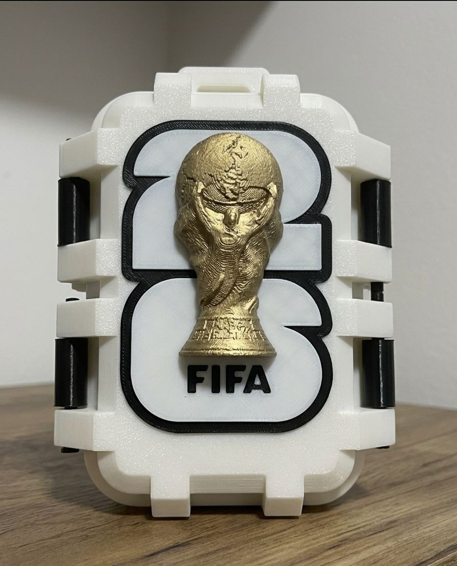 Caja para el mundial para llavero