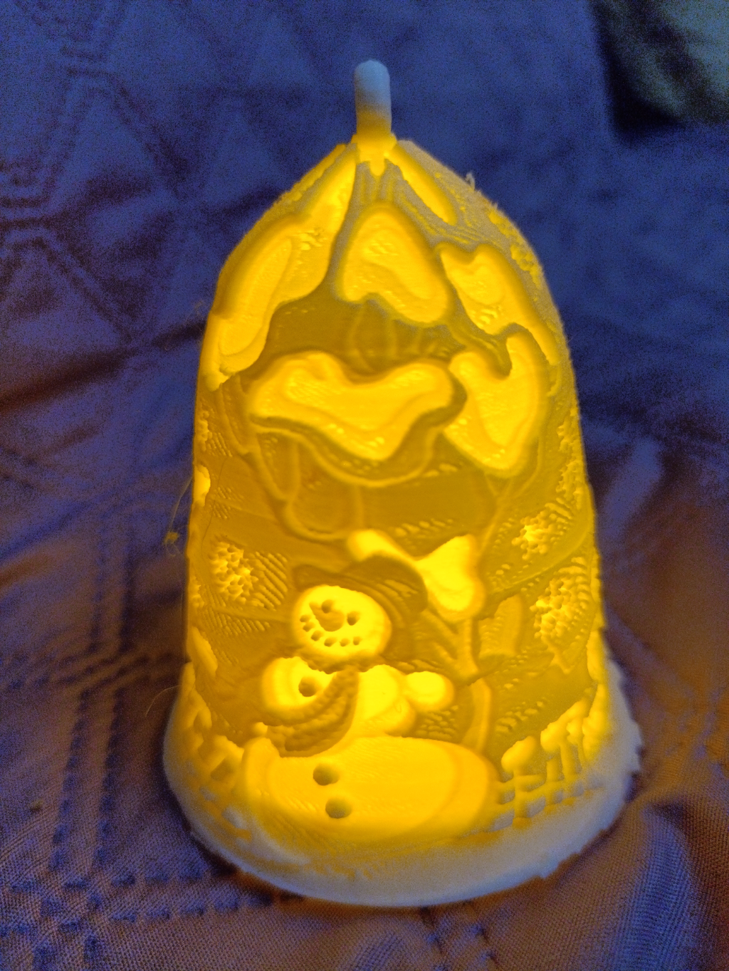 New Year's bell with tea candle №2