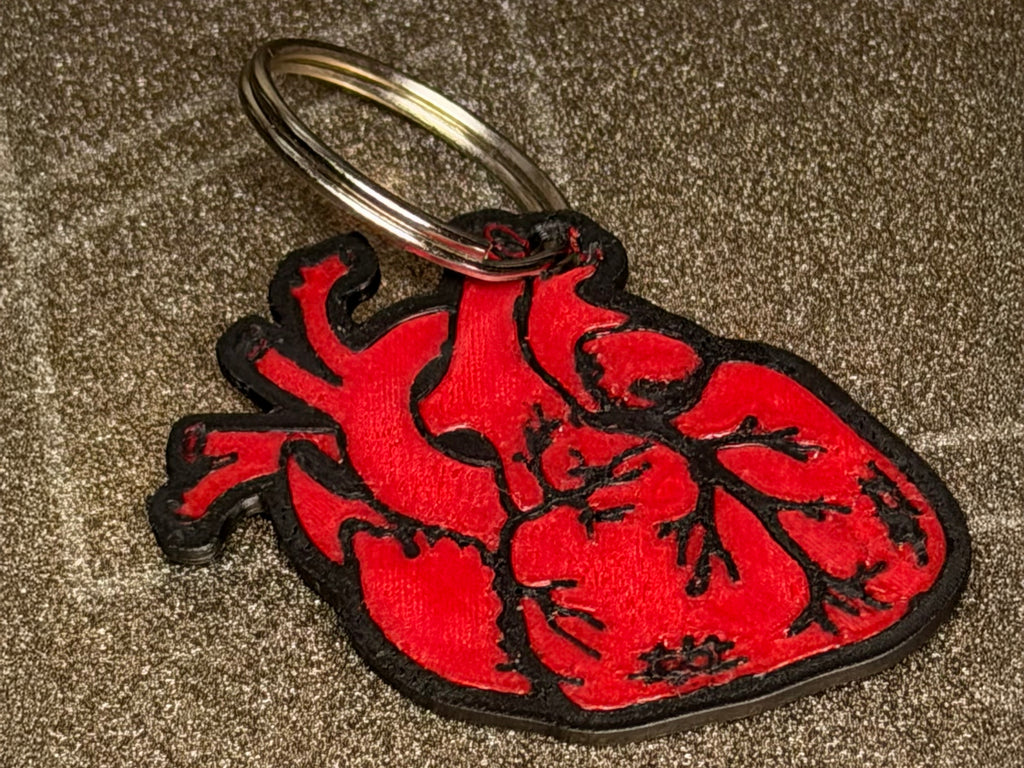 Anatomically Correct Heart Keychain
